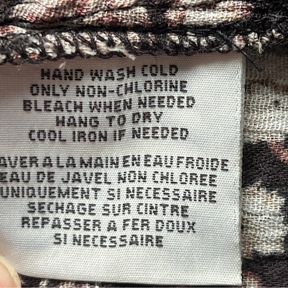 Denim & Supply Ralph Lauren Contrast Floral Lace Top Blouse Brown  Tan Sz M - Picture 4 of 13